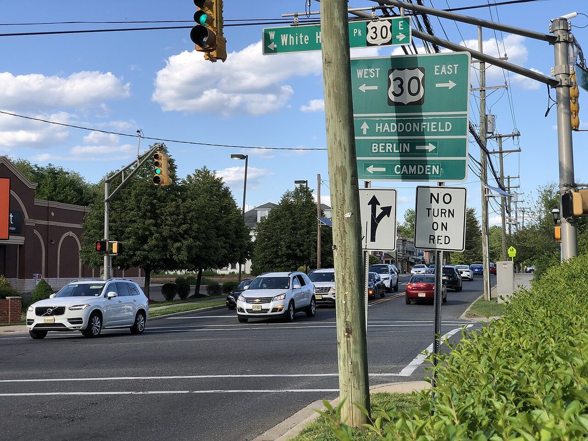 Kings Highway East, NJ - File:2021-05-13 17 39 43 View north along Camden County Route 551 Spur (Kings  H